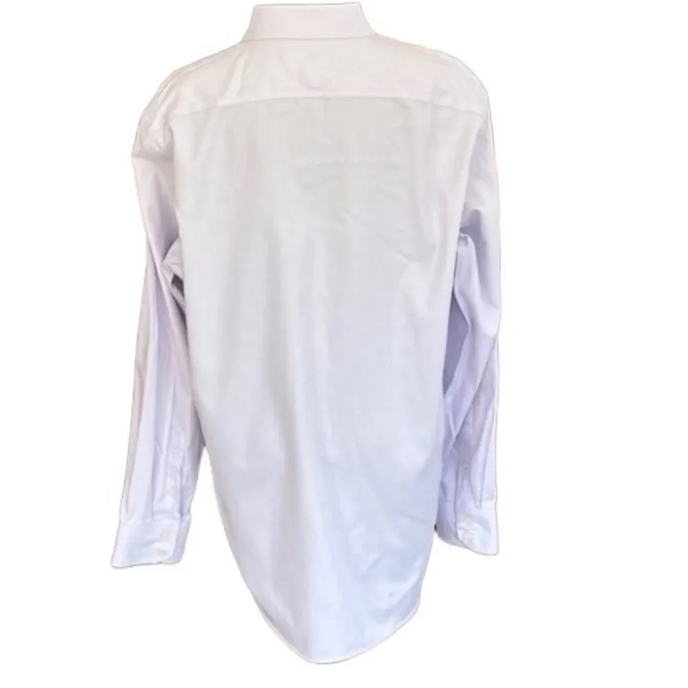 Banana Republic Non-Iron Slim Fit purple/white tiny check button front shirt